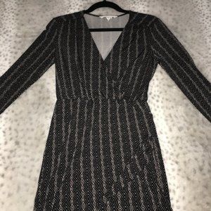 BCBGeneration Long Sleeve Snakeskin Print Dress